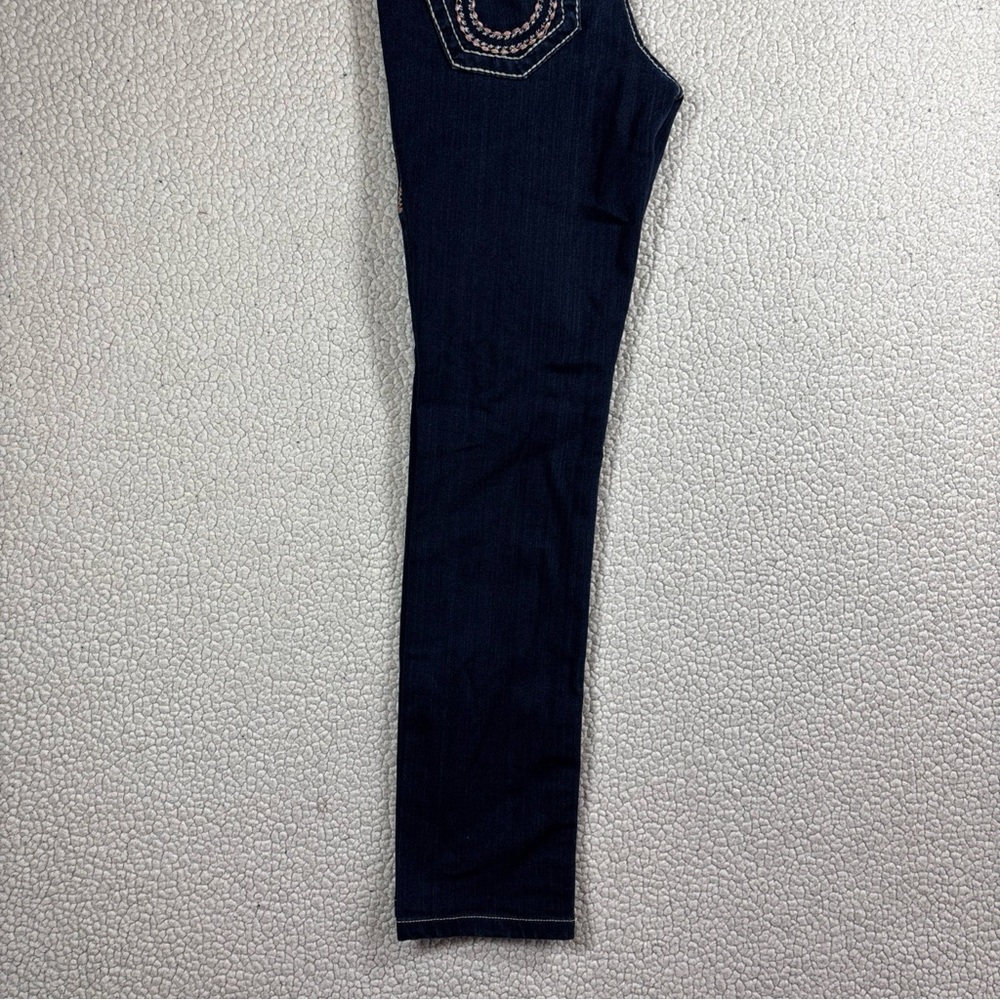 Big Star Liv Skinny Thick Stitch Jeans Women’s 26 R Stretch Dark Wash Low Rise - Picture 16 of 16
